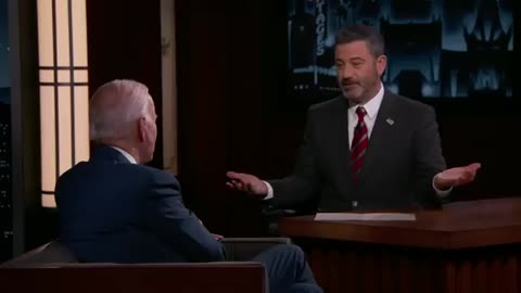 President Joe Biden Visits Jimmy Kimmel Live