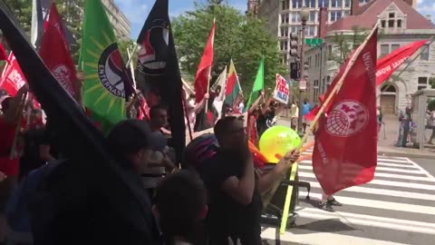 June 25 2017 DC 1.2 Antifa chant