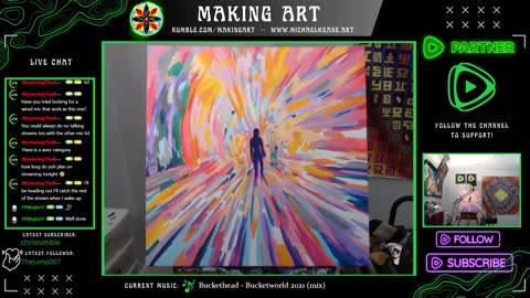 Live Painting - Making Art 2-16-24 - Late Night Art