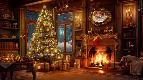 Frank Sinatra, Nat King Cole, Bing Crosby, D Martin, Jim Reeves🎁Best Classic Christmas & Fireplace