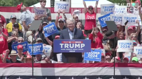 SC State Treasurer Curtis Loftis Speaks at Trump Rally in Pickens, SC