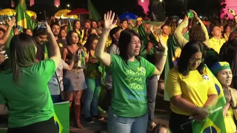 Bolsonaro voters pray as