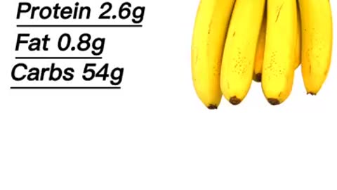 Nutritional facts of banana