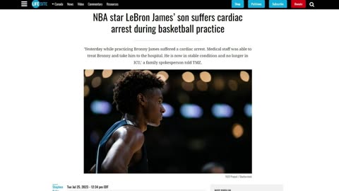 NBA's LeBron James Son Has CARDIAC ARREST SUDDENLY During B-Ball Practice!