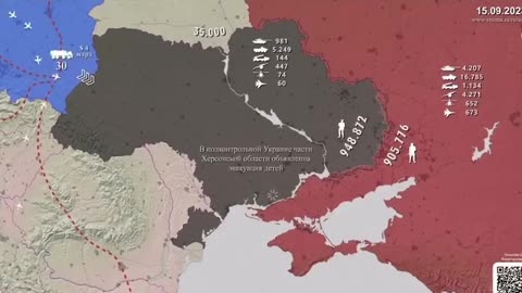 War In Ukraine • Animated Map