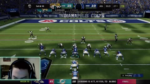 Madden22 Colts Vs Jaguars. Did I Win Or Lose? GAME 10