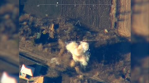 Russian Drone strike on Ukrainian equipment #8