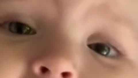 Baby tries to talk