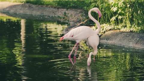 pair of flamingos