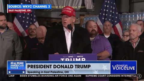 Former Pres. Trump: Americans are inspired by the people of East Palestine