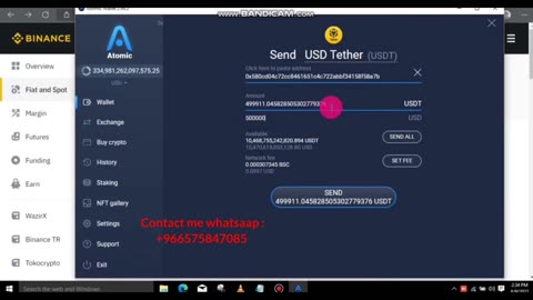 how to send fake usdt to any wallet