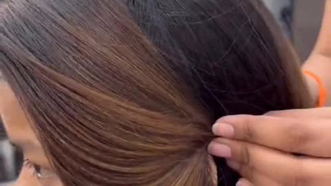 Most unique way of creating side fall in hairstyle