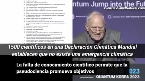 Clauser John (P.remio Nobel): Asegura que no existe una emergencia climática - Julio 2023