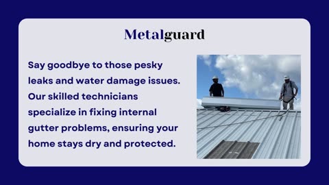 MetalGuard's Internal Gutter Repair Service