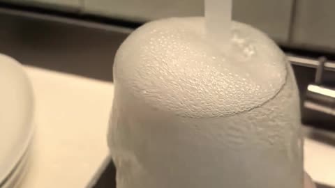 pouring water #bubble #satisfying #asmr #relaxing #trending #viral #short