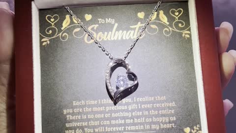 To My Soulmate - Each time I think of you - Cuban Link Chain