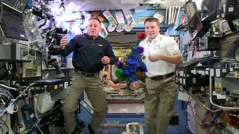 Space Station Crew Members Offer Christmas Greetings to the World