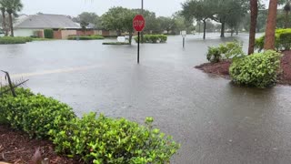 Woodgate Blvd. Flooded after Hurricane Ian