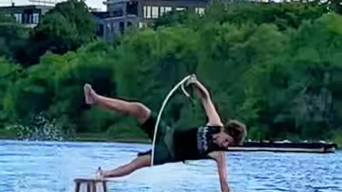 Barstool Waterski Kid Was Looking Good - Until he Wasn't