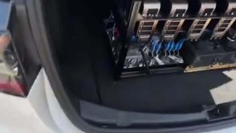 This Guy Is Mining Bitcoin In His Tesla