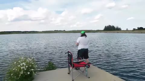 Day of fishing at Lost Grove lake