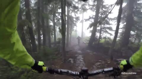 Mountain Biking the lower Whistler Bike Park