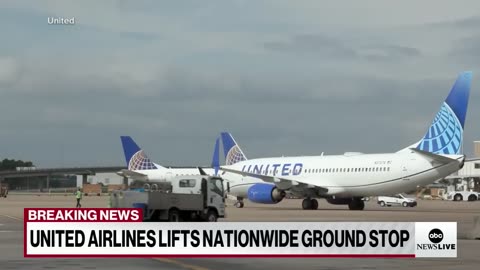 United Airlines resumes flights following nationwide ground stop