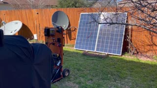 Solar Generator working During a Power outage.