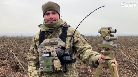 Ukrainian soldiers test new equipment and fire mortars near Zaporizhzhia