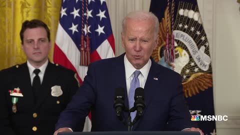 Biden pays tribute to Jan. 6 heroism on anniversary