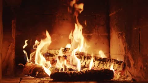 🔥 Relaxing Fireplace (10 HOURS) with Burning Logs and Crackling Fire Sounds for Stress Relief 4K UHD