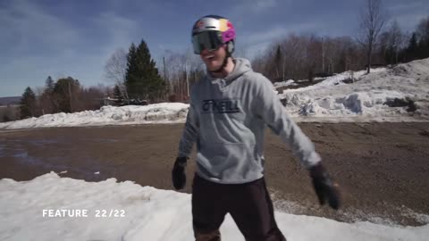 Snowboard Trick Shot Run.