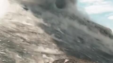 A Desperate Daredevil Near The Erupting Fuego Volcano, Guatemala