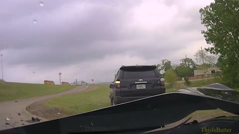 Dashcam shows suspect crashing into Oklahoma Highway Patrol trooper