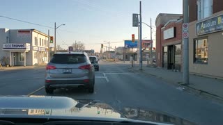 Driving around ST Catharines Ontario Canada April 08 2020