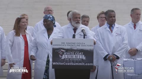 Physicians and members of Congress gather at the Supreme Court of the United States