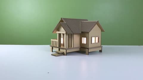 Awesome ! Make a Beautiful Cardboard House with L.E.D / for project-1