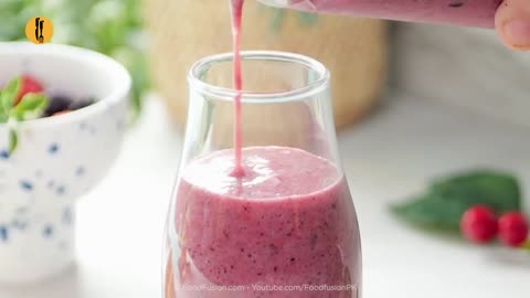 Banana_Berry_Green_Tea_Smoothie_Recipe_by_Food_Fusion(720p)