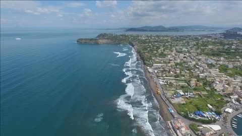 procida italy aerial video