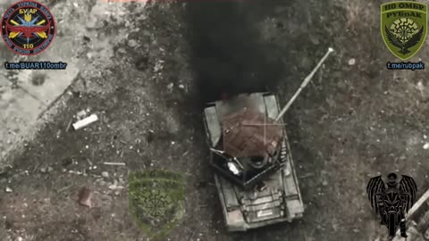 🚀💥🇺🇦 Ukraine Russia War | 110th OMBr Destroys Russian T-90 with FPV Drones | Tank Cooks Off an | RCF