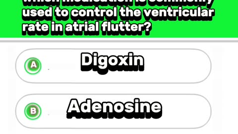 Arterial flutter mcqs : cardaic arrthymias ,#cardaicarrest #Heart #heartattack #pharamacologyquiz