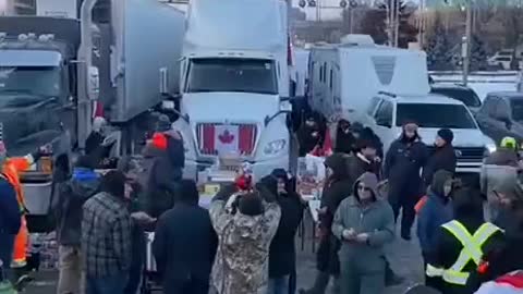 Ambassador bridge, not blocked, but occupied.