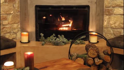 Christmas and Holiday Fireplace - Relax Besides A Cozy Fireplace With Crackling Fire Sounds