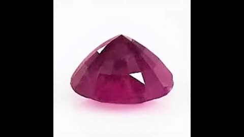 Ruby Round Cut Cloudy Pakistan Hunza Gem