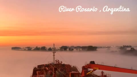 Life at sea || Rosario river transit , Argentina||