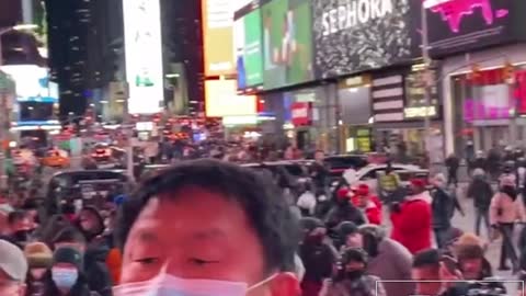 Vigil Held For Michelle Go At Times Square