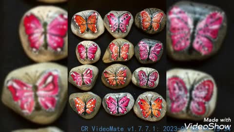 amazing floral stone pebble painting ideas 2k22 new stone craft