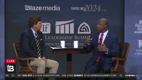 Blaze News - Tucker to Tim Scott: How Many Illegals Would You Deport?