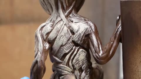 Groot Sculpture Timelapse - Guardians of the Galaxy