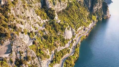 Strada della Forra, which translates from Italian as “the road above the cliff”, is a